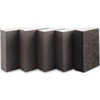 Chudian 5Pcs Taco de Lija para Madera a Mano- Esponja de Lijado Esponja Abrasiva para Madera Plástico y Metal (5 Grano…
